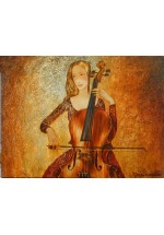 cello player by Dina Shubin